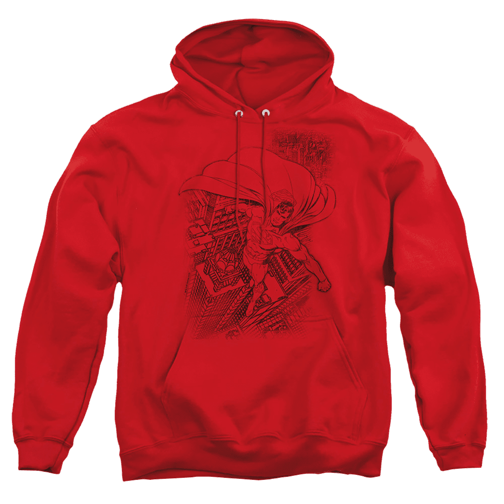 Superman In The City – Pullover Hoodie