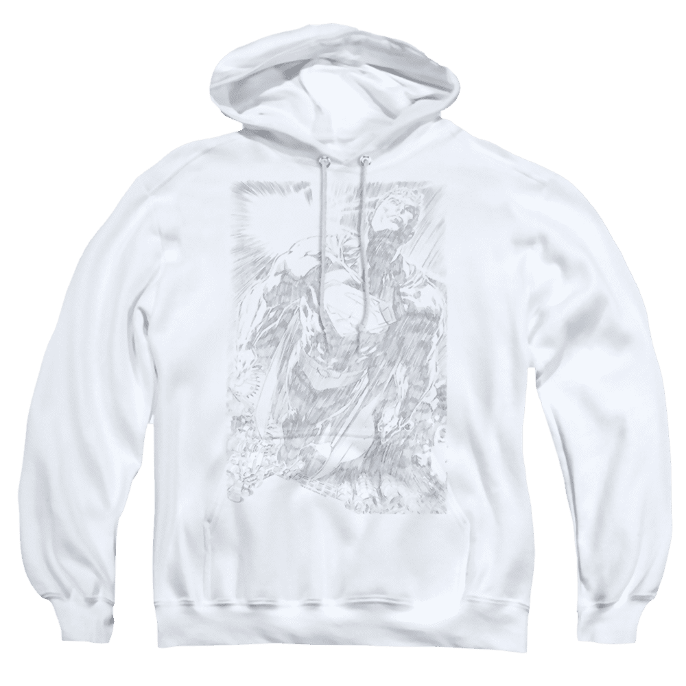 Superman Exploding Space Sketch – Pullover Hoodie