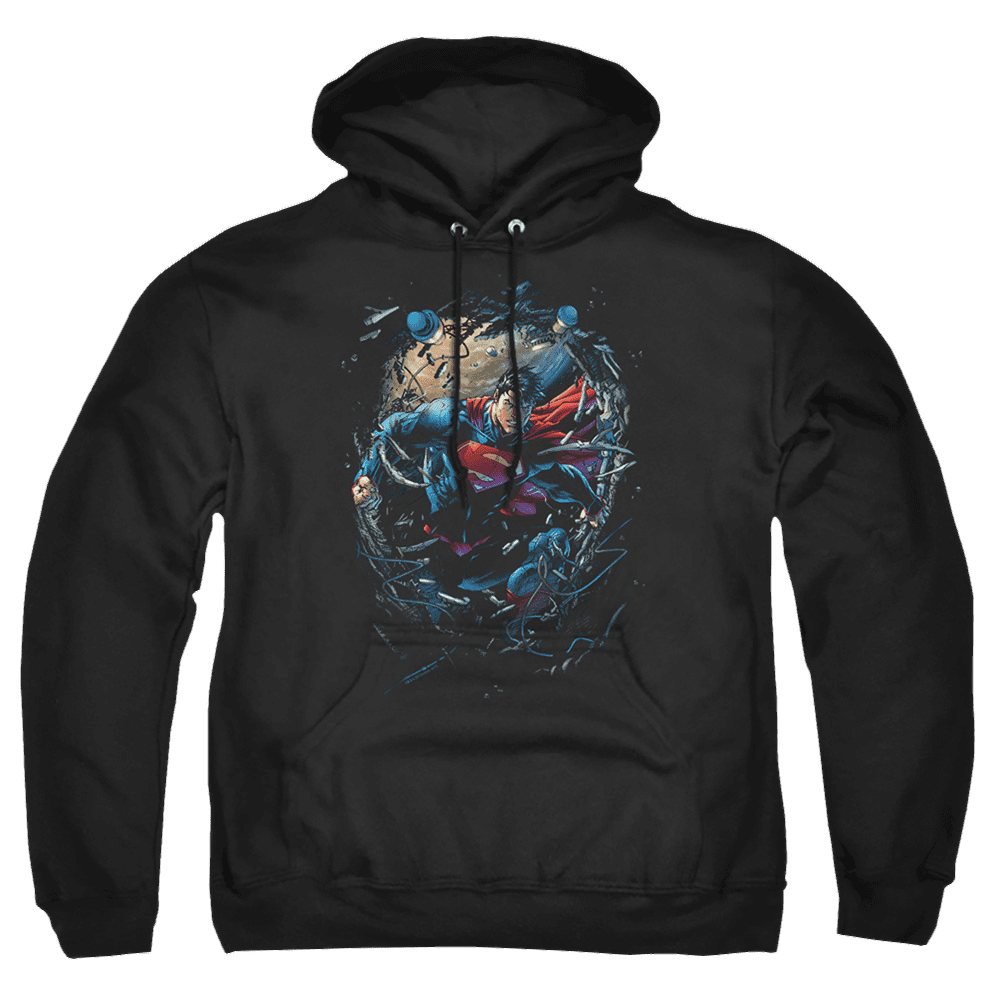 Superman Breaking Space – Pullover Hoodie