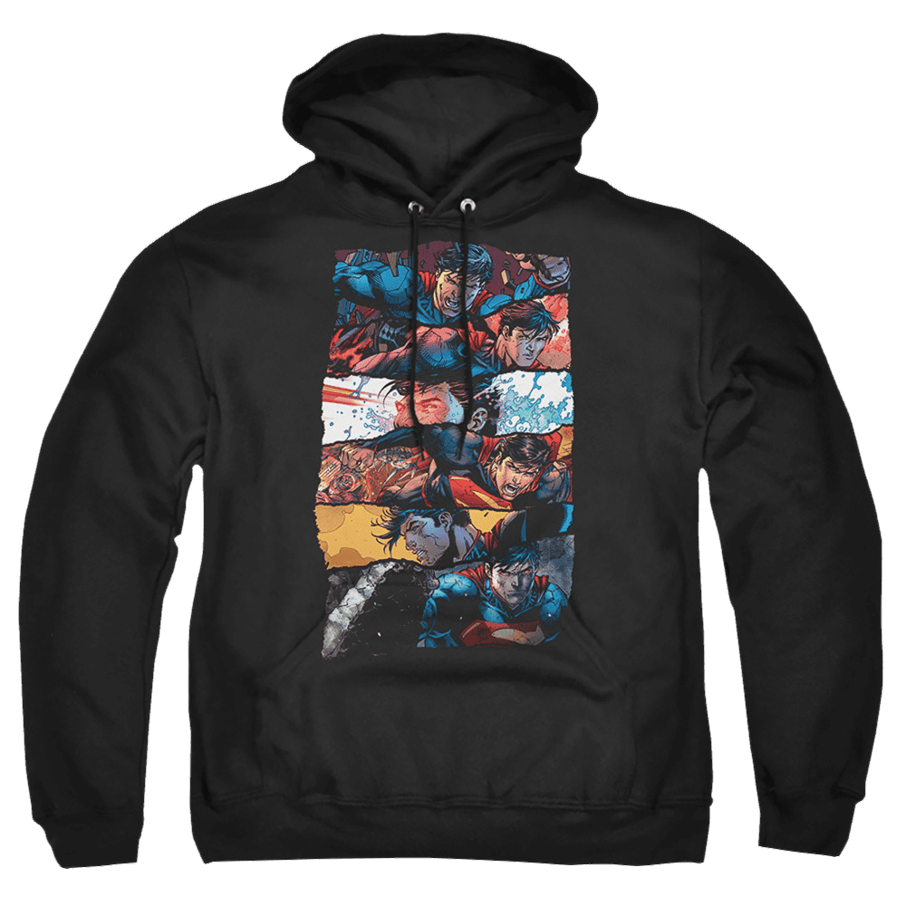 Superman Torn Collage – Pullover Hoodie