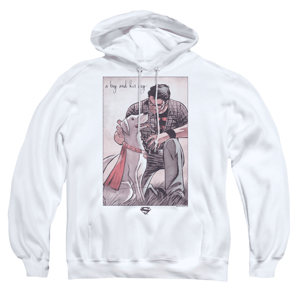 Superman Mans Best Friend – Pullover Hoodie