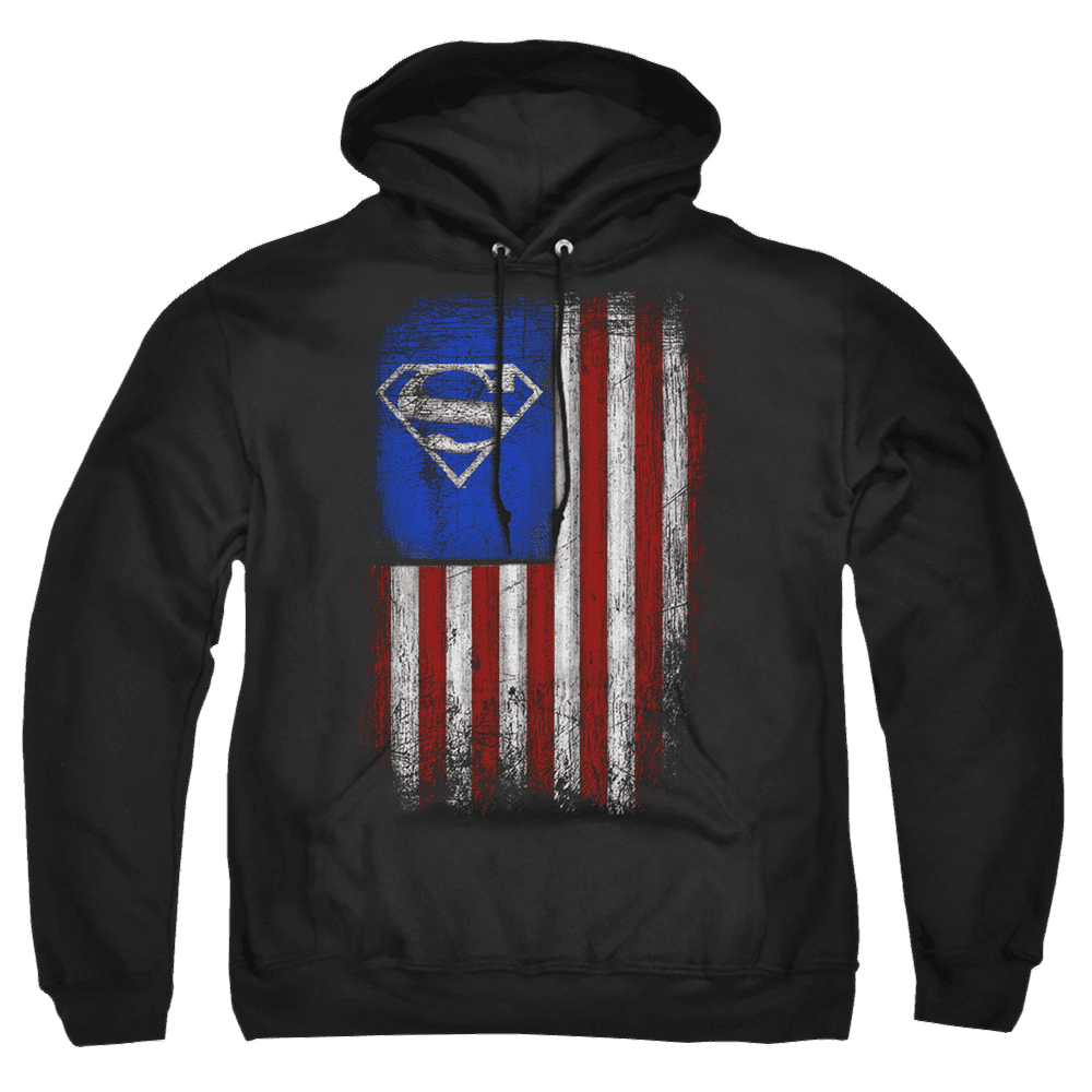 Superman Old Glory Shield – Pullover Hoodie