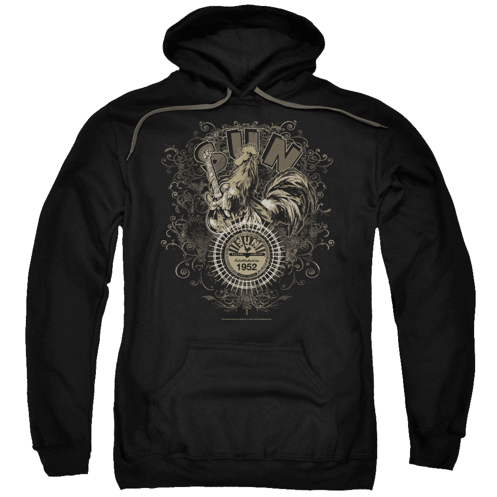 Sun Records Scroll Around Rooster – Pullover Hoodie