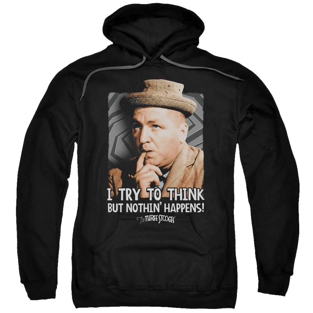 The Three Stooges Try To Think Pullover Hoodie