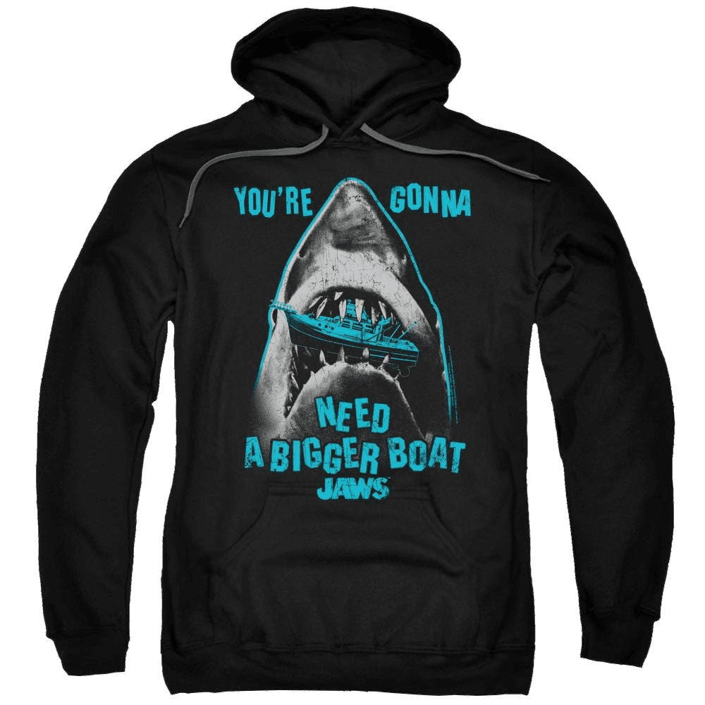 Jaws Boat In Mouth Pullover Hoodie