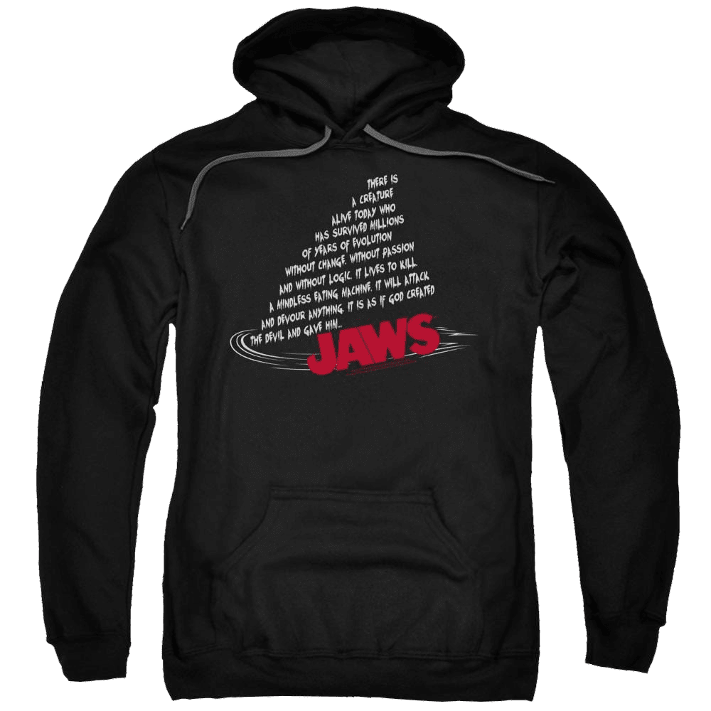 Jaws Dorsal Text Pullover Hoodie