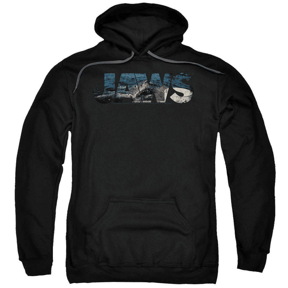 Jaws Logo Cutout Pullover Hoodie