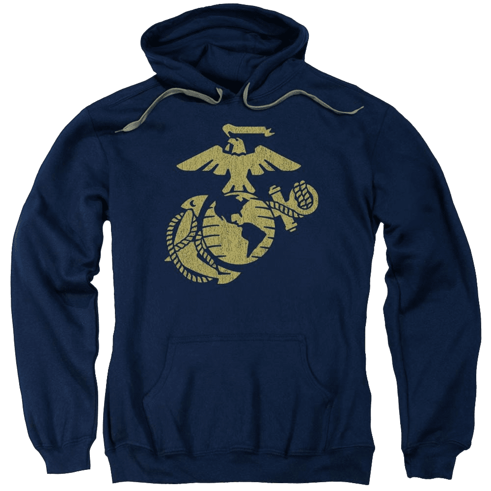 U.S. Marine Corps Gold Emblem Pullover Hoodie