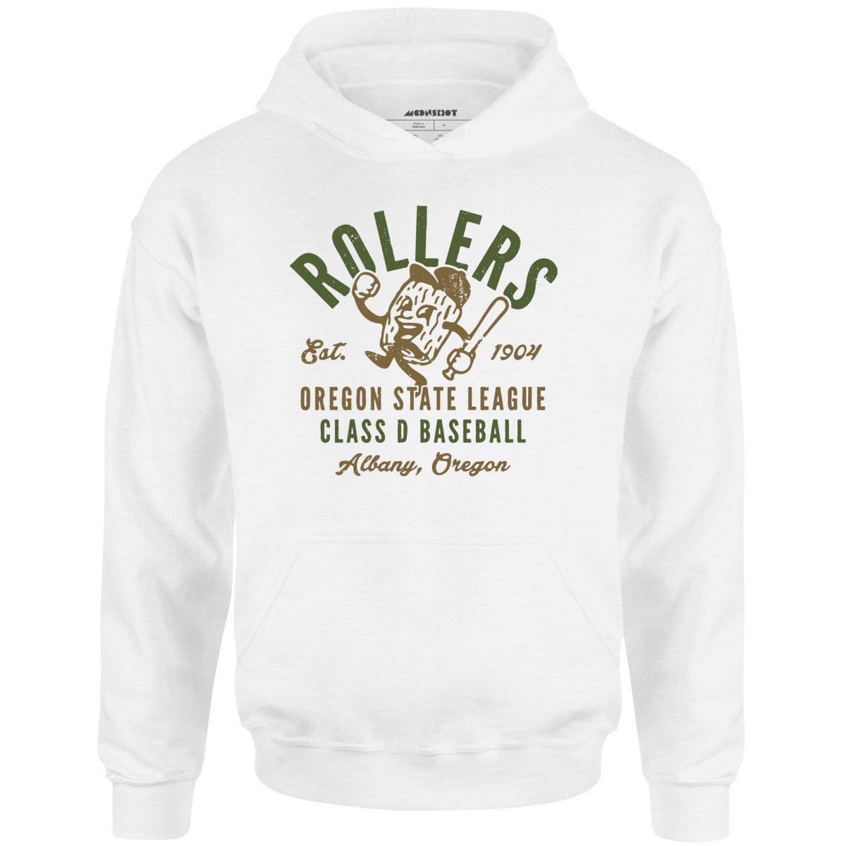 Albany Rollers – Oregon – Vintage Defunct Baseball Teams – Unisex Hoodie