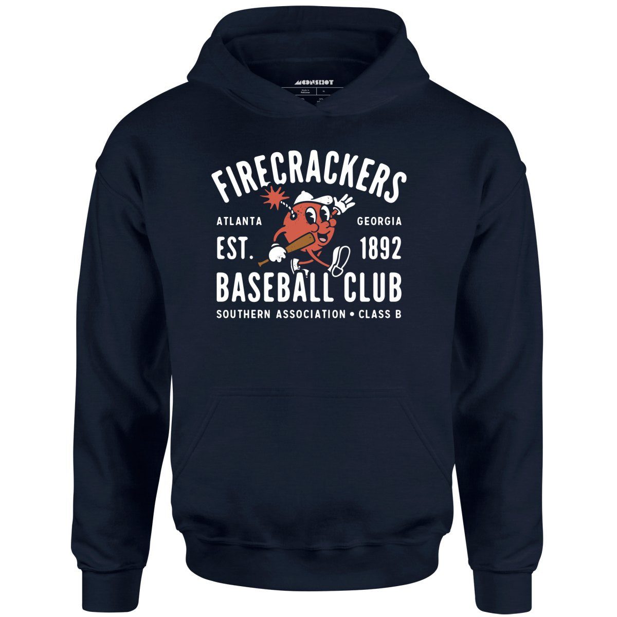 Atlanta Firecrackers – Georgia – Vintage Defunct Baseball Teams – Unisex Hoodie