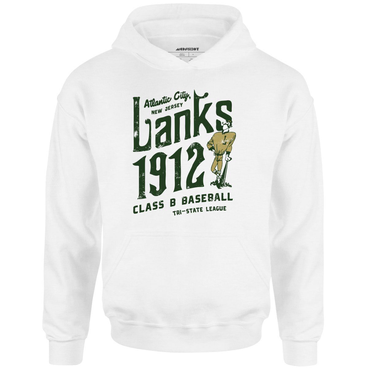 Atlantic City Lanks – New Jersey – Vintage Defunct Baseball Teams – Unisex Hoodie