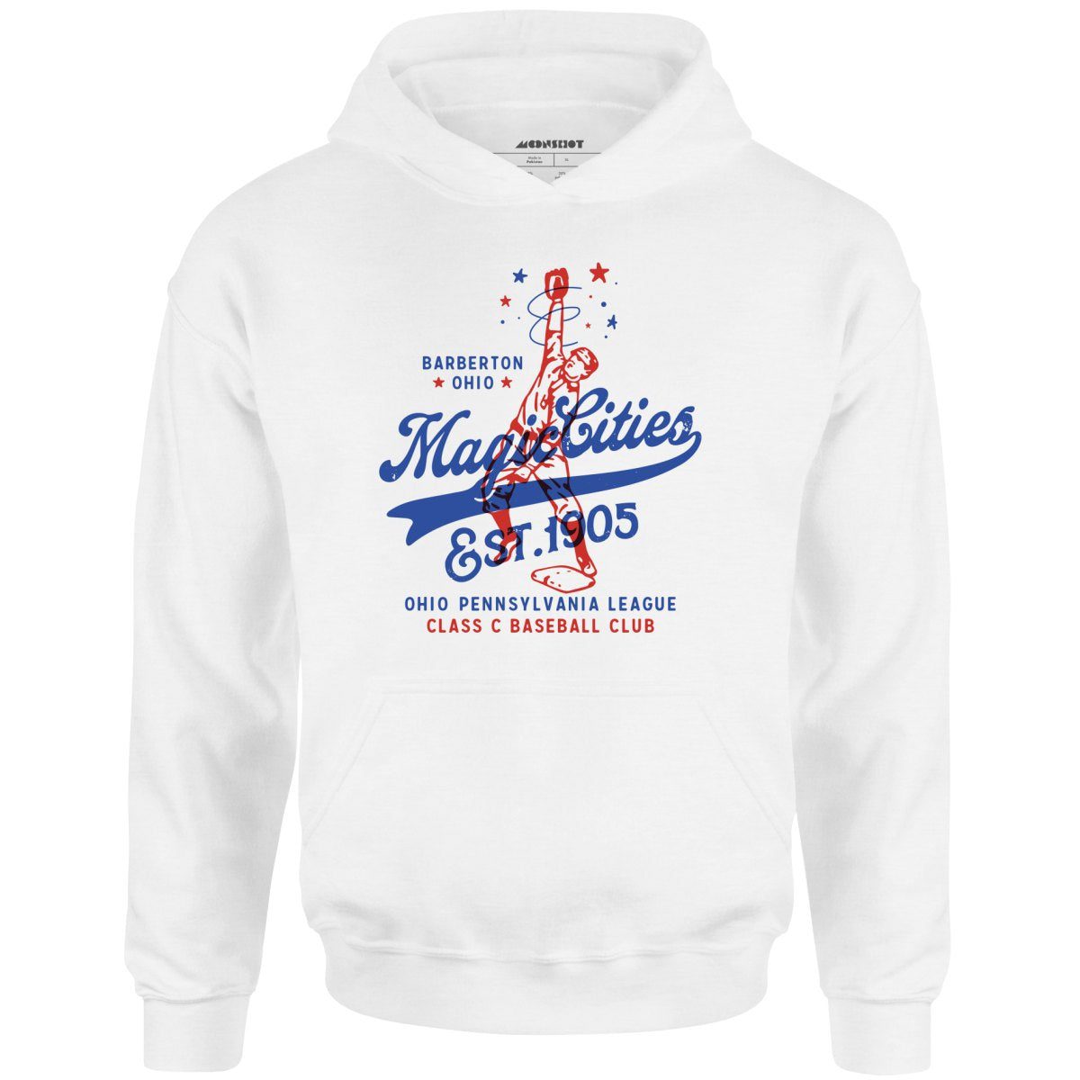 Barberton Magic Cities – Ohio – Vintage Defunct Baseball Teams – Unisex Hoodie