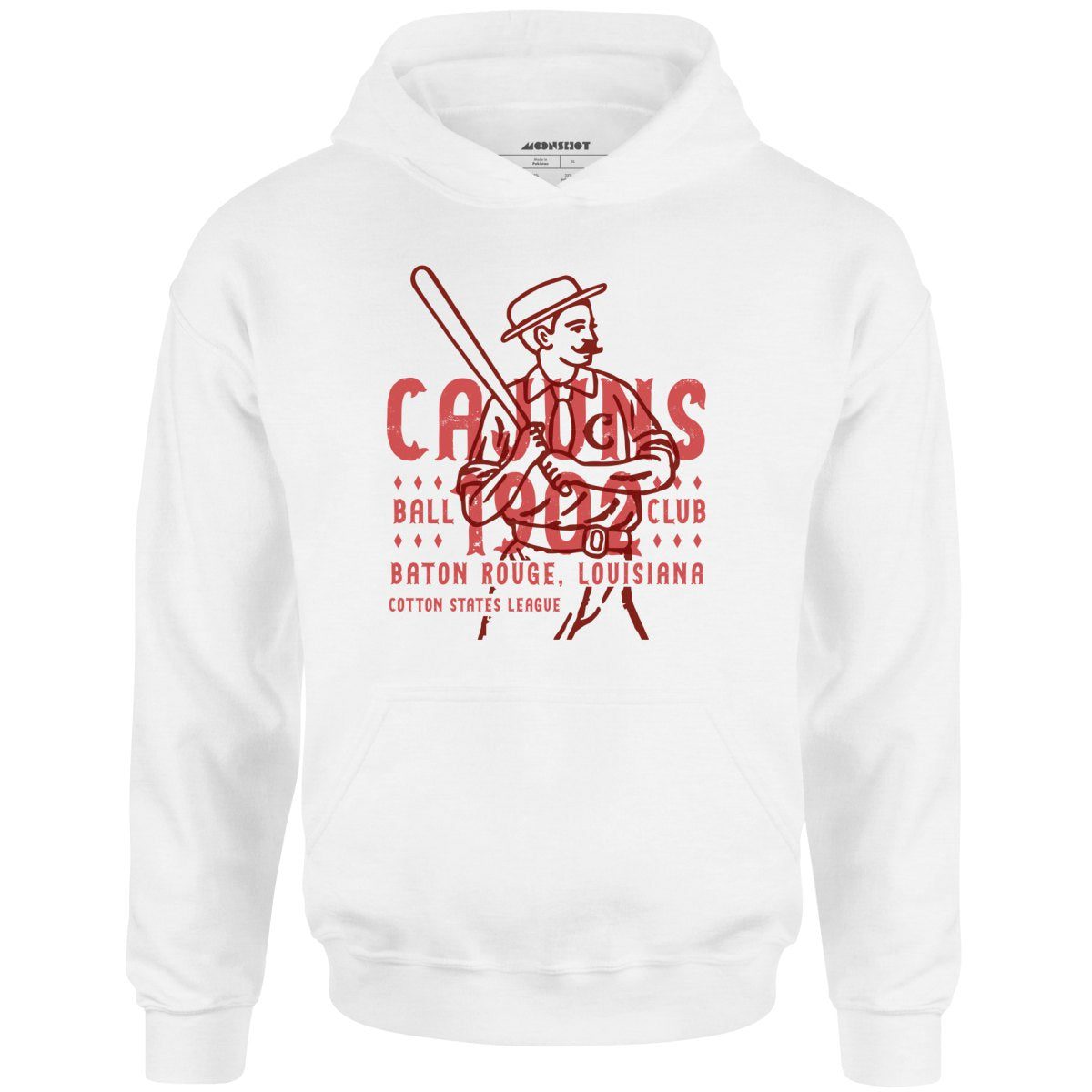 Baton Rouge Cajuns – Louisiana – Vintage Defunct Baseball Teams – Unisex Hoodie