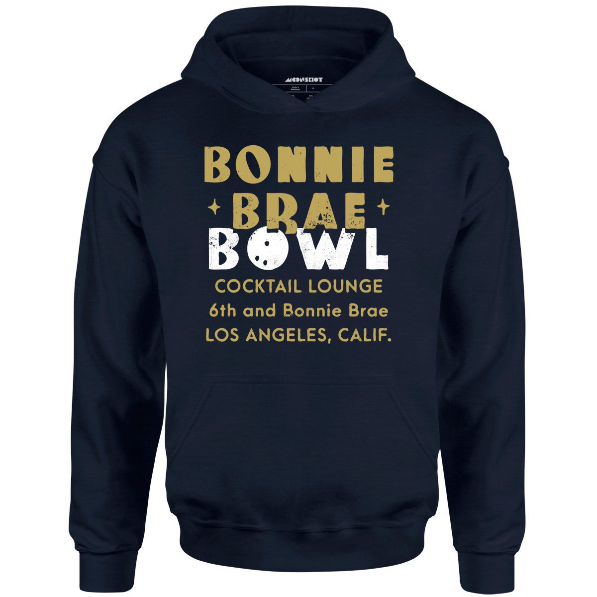 Bonnie Brae Bowl – Los Angeles, Ca – Vintage Bowling Alley – Unisex Hoodie