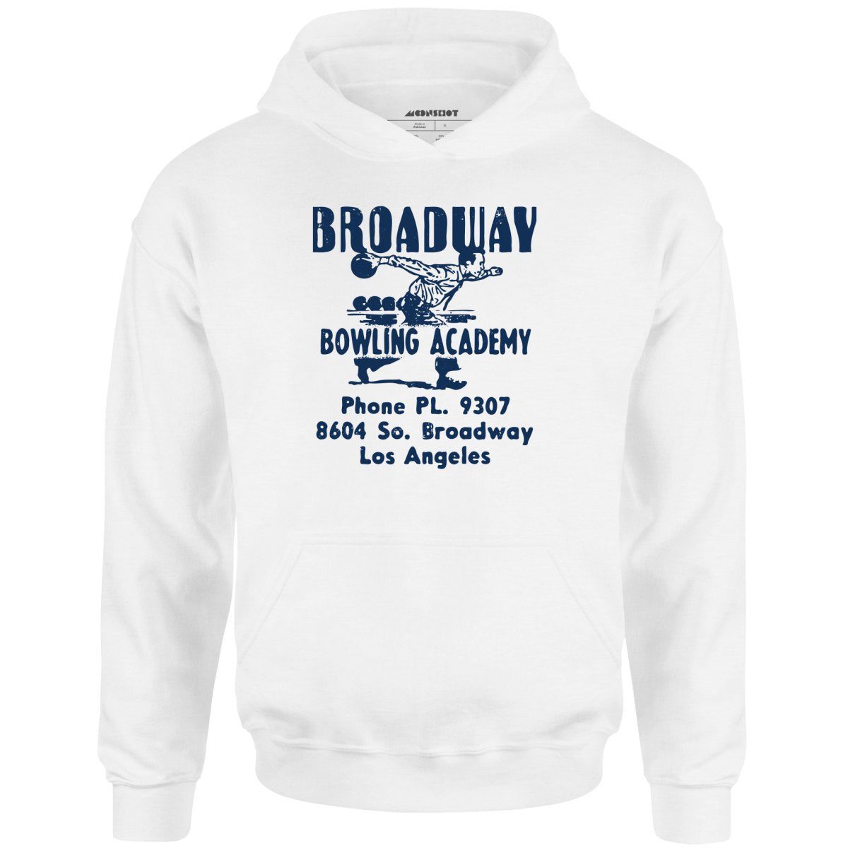 Broadway Bowling Academy – Los Angeles, Ca – Vintage Bowling Alley – Unisex Hoodie