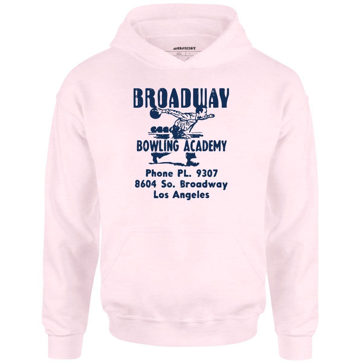 Broadway Bowling Academy – Los Angeles, Ca – Vintage Bowling Alley – Unisex Hoodie