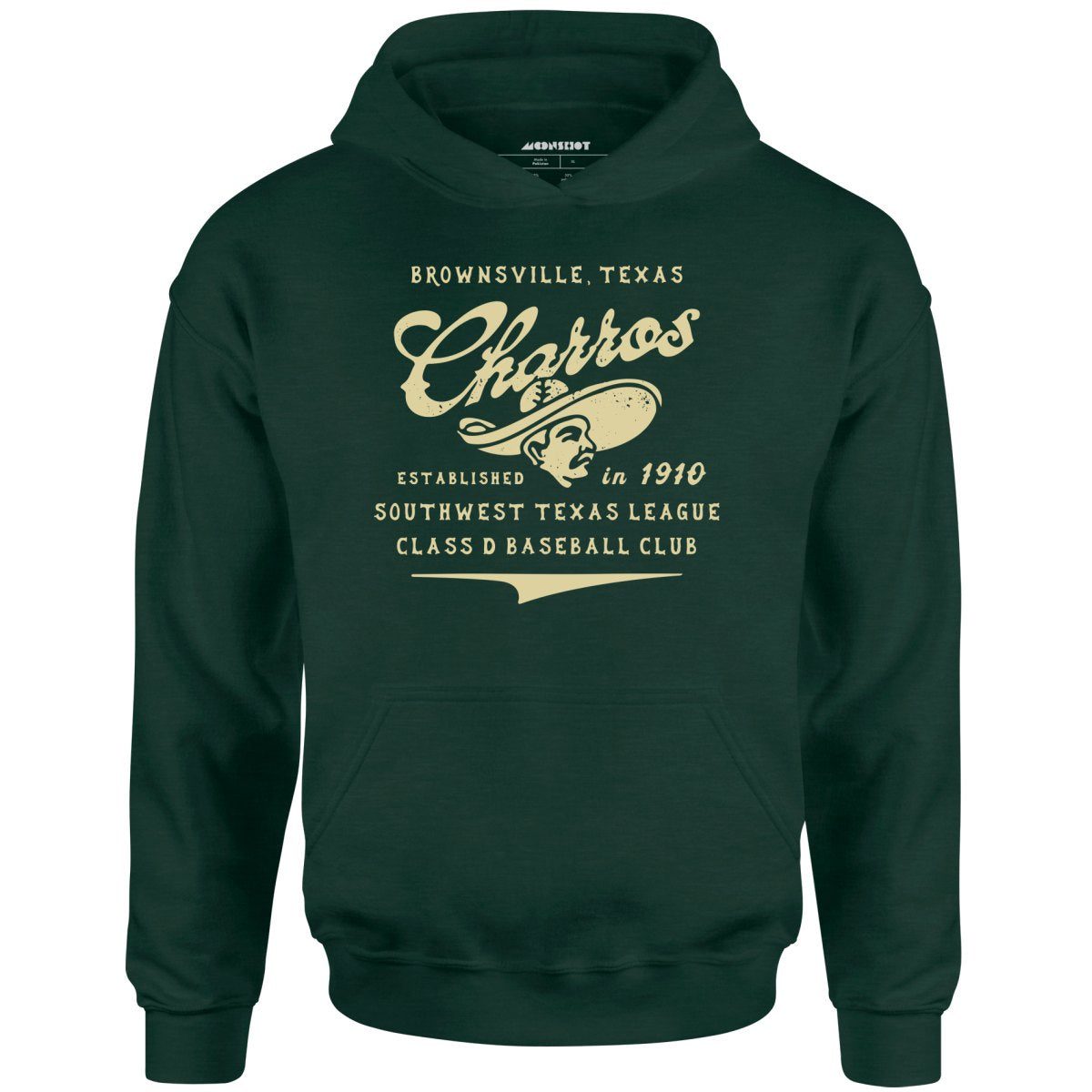 Brownsville Charros – Texas – Vintage Defunct Baseball Teams – Unisex Hoodie