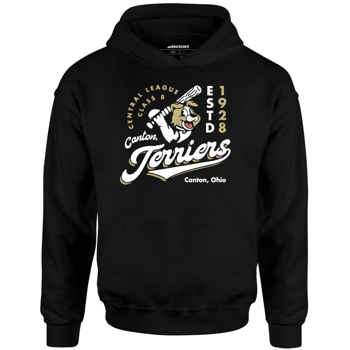 Canton Terriers – Ohio – Vintage Defunct Baseball Teams – Unisex Hoodie