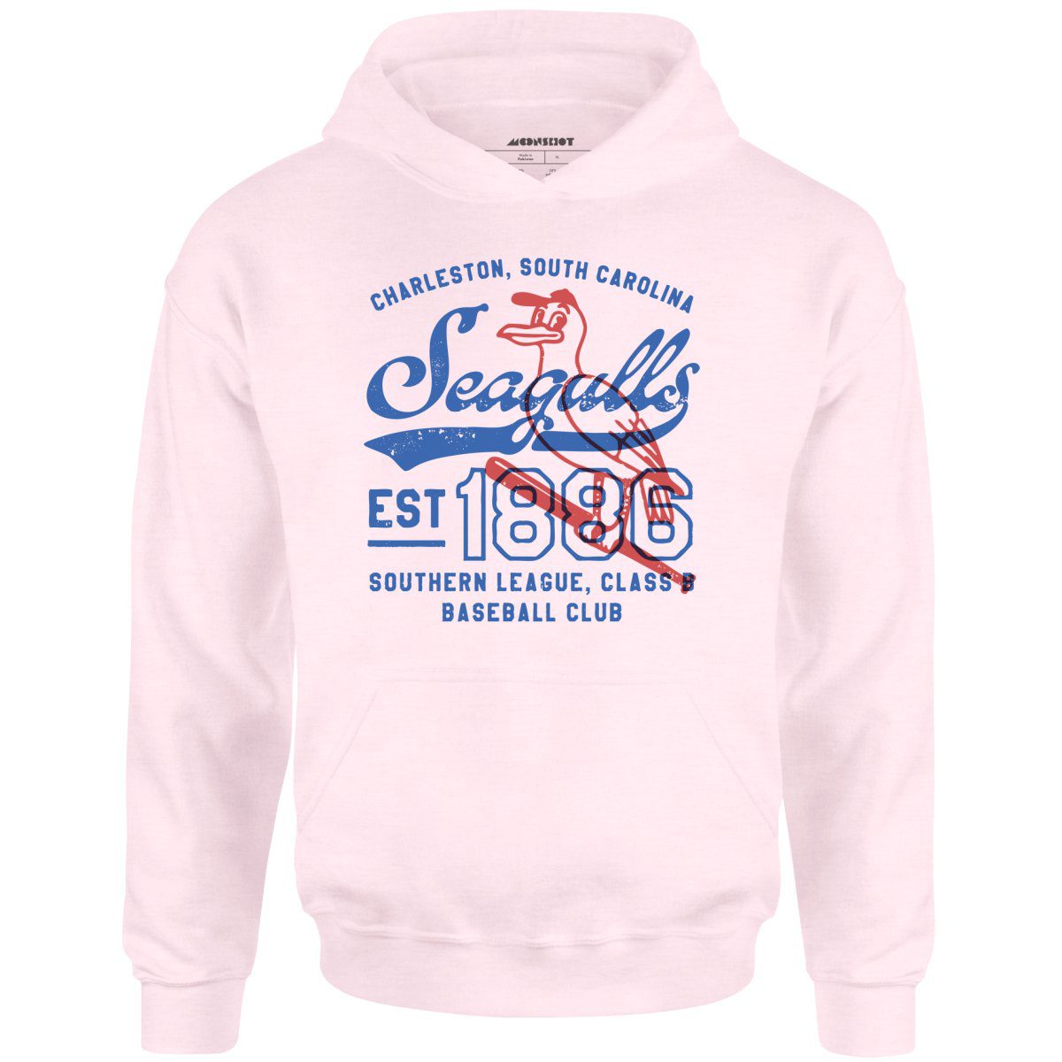 Charleston Seagulls – South Carolina – Vintage Defunct Baseball Teams – Unisex Hoodie