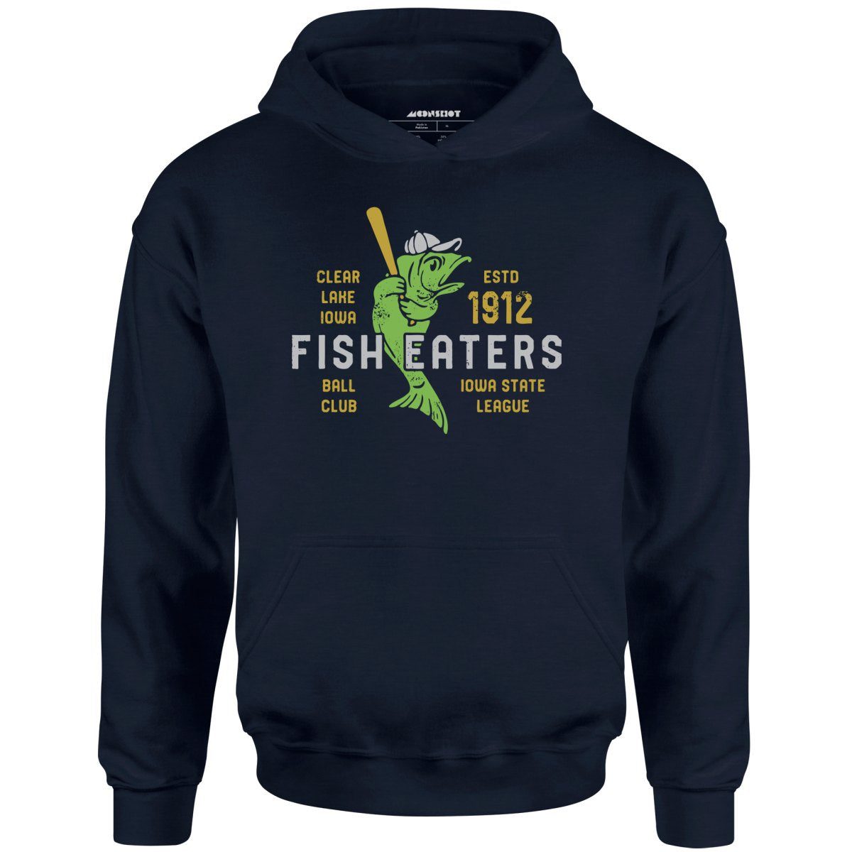 Clear Lake Fish Eaters – Iowa – Vintage Defunct Baseball Teams – Unisex Hoodie