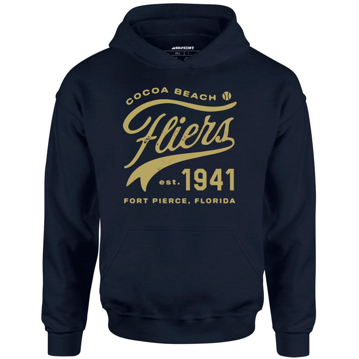 Cocoa Beach Fliers – Florida – Vintage Defunct Baseball Teams – Unisex Hoodie