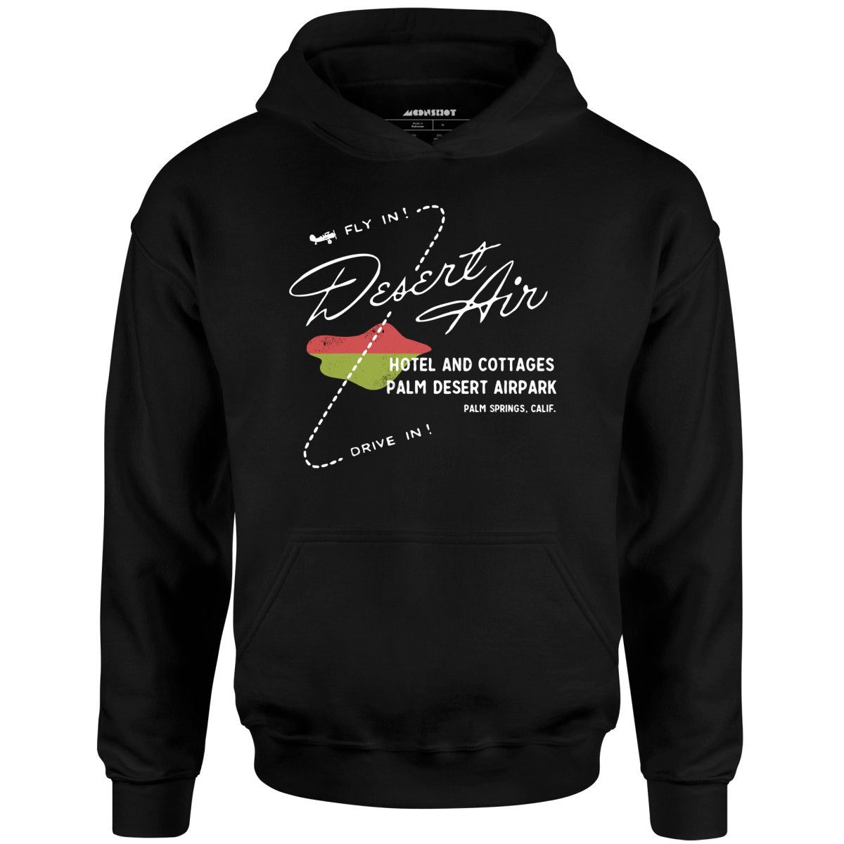 Desert Air Hotel & Cottages – Vintage Palm Springs, Ca – Unisex Hoodie