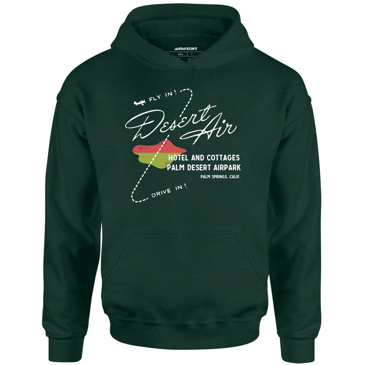 Desert Air Hotel & Cottages – Vintage Palm Springs, Ca – Unisex Hoodie