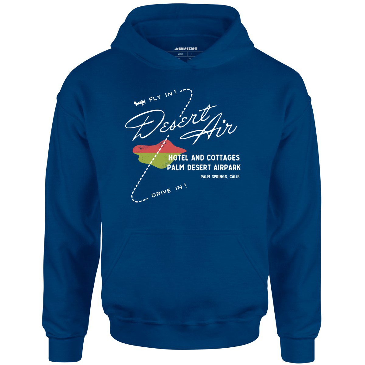 Desert Air Hotel & Cottages – Vintage Palm Springs, Ca – Unisex Hoodie