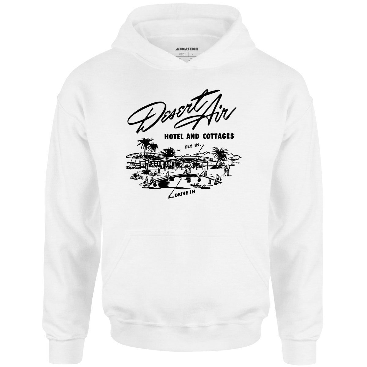 Desert Air Hotel & Cottages V2 – Vintage Palm Springs, Ca – Unisex Hoodie