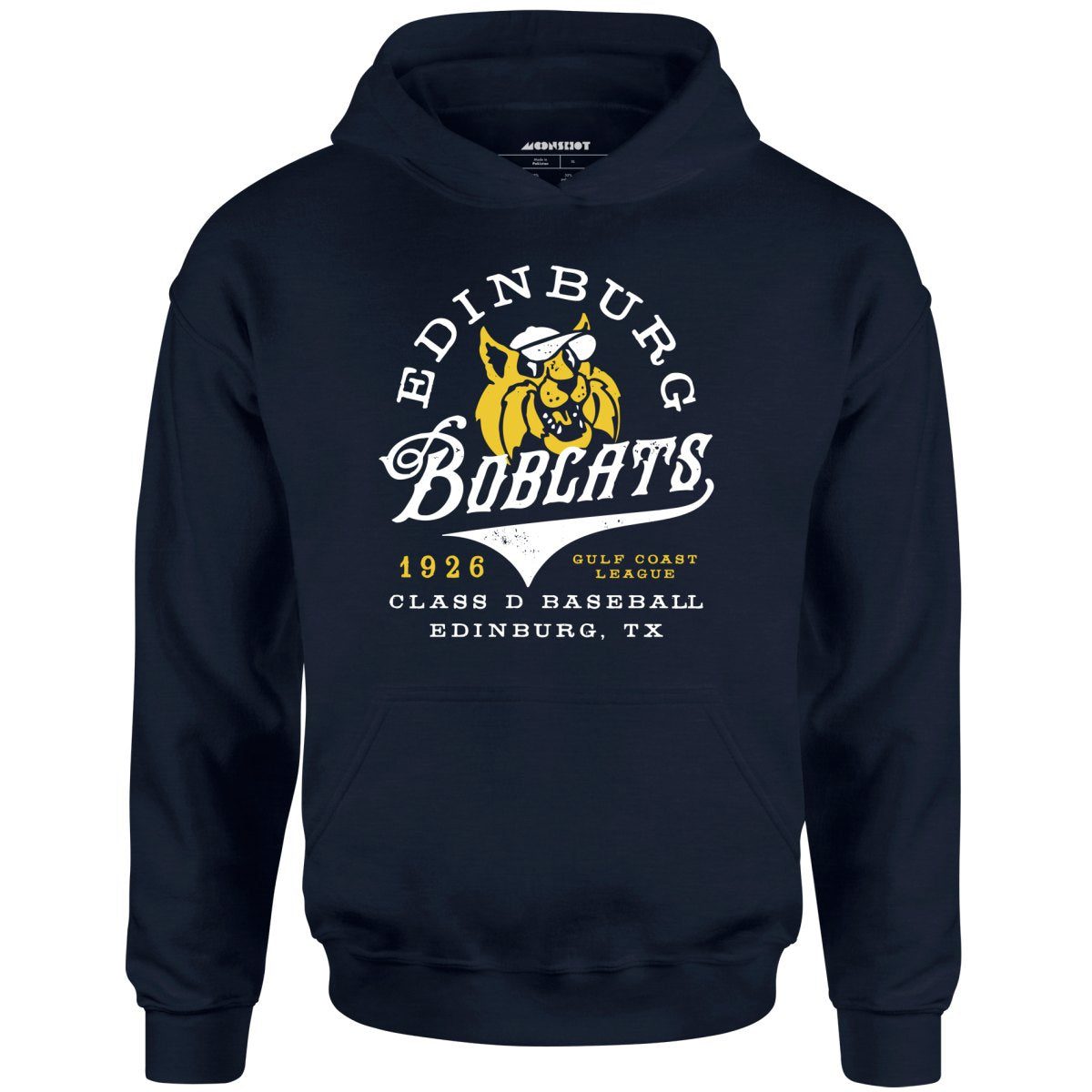 Edinburg Bobcats – Texas – Vintage Defunct Baseball Teams – Unisex Hoodie