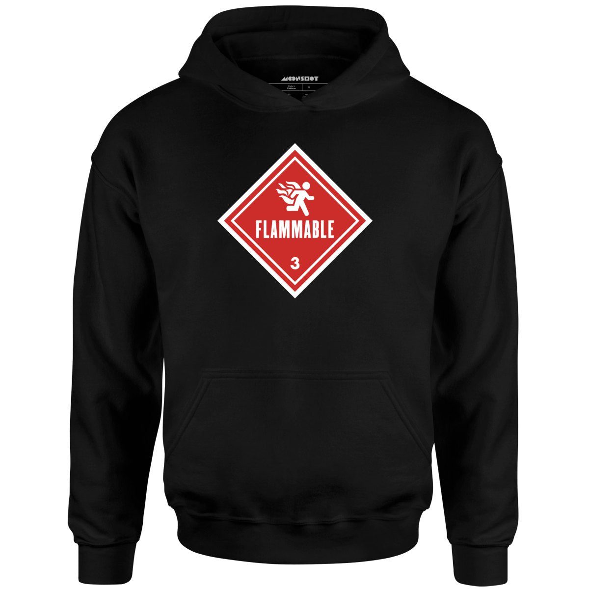 Flammable Human Warning – Unisex Hoodie