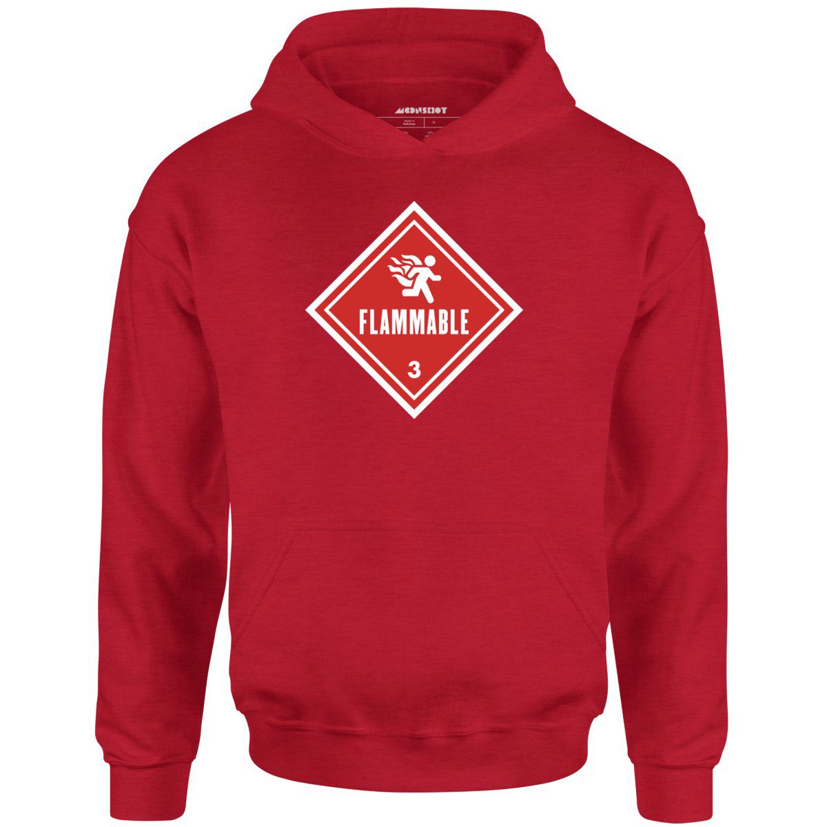 Flammable Human Warning – Unisex Hoodie