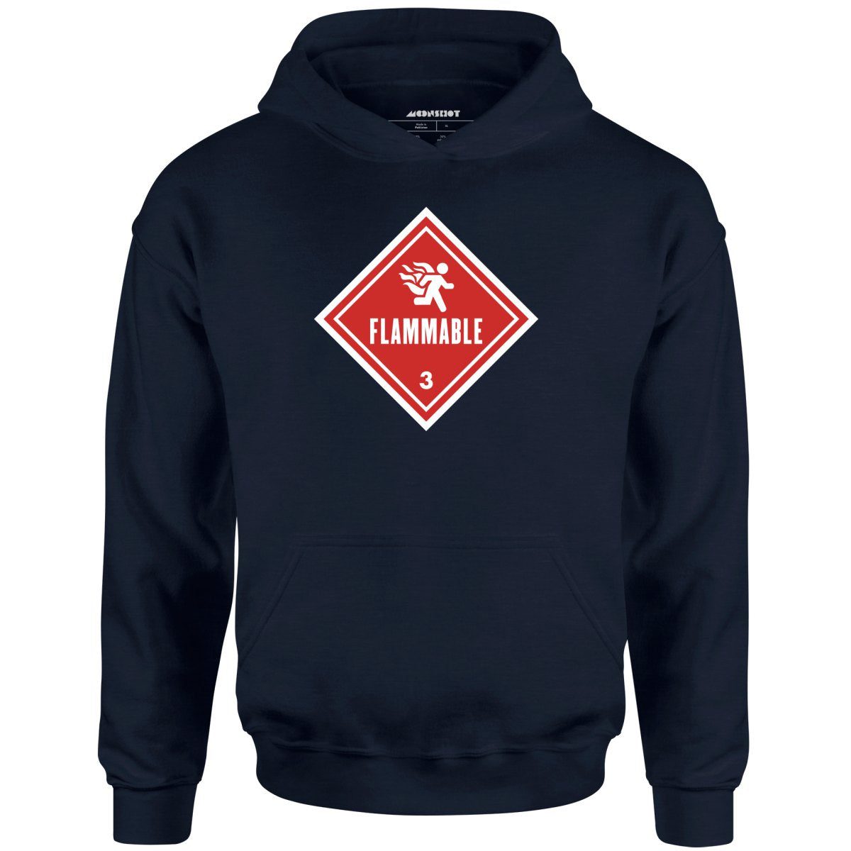 Flammable Human Warning – Unisex Hoodie