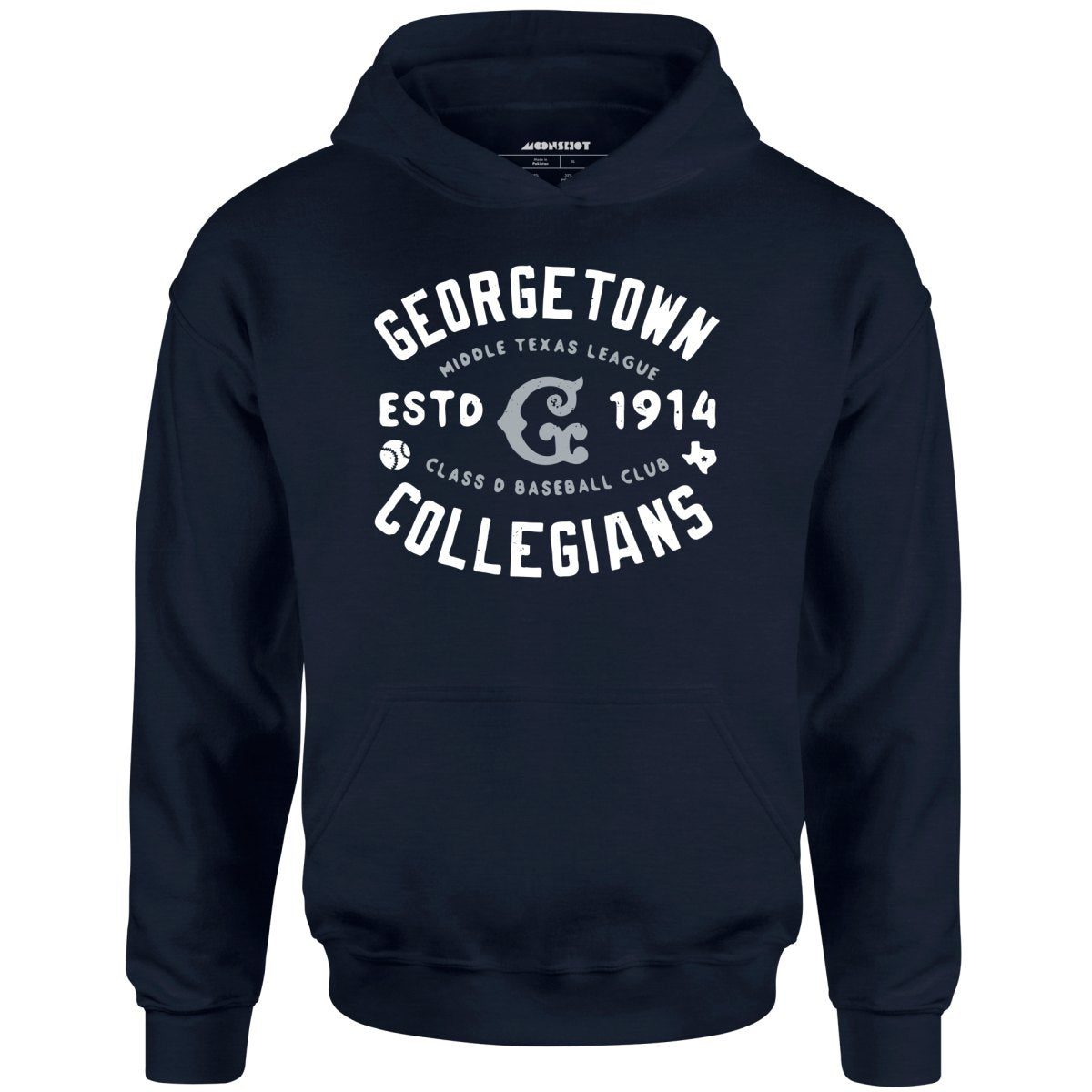 Georgetown Collegians – Texas – Vintage Defunct Baseball Teams – Unisex Hoodie