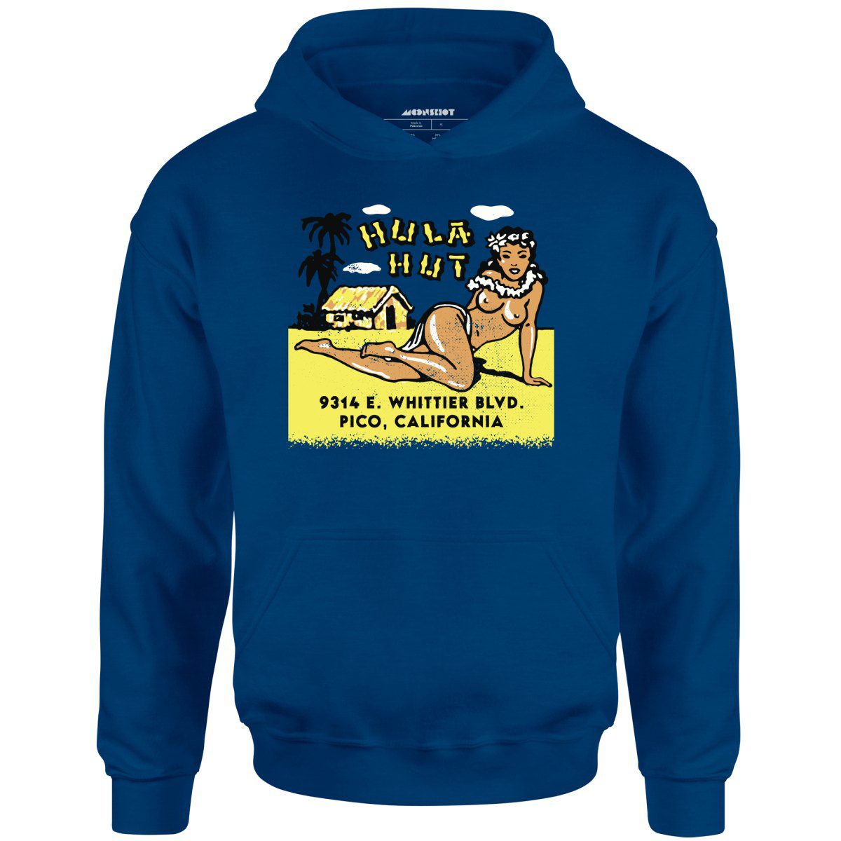 Hula Hut – Pico Rivera, Ca – Vintage Tiki Bar – Unisex Hoodie