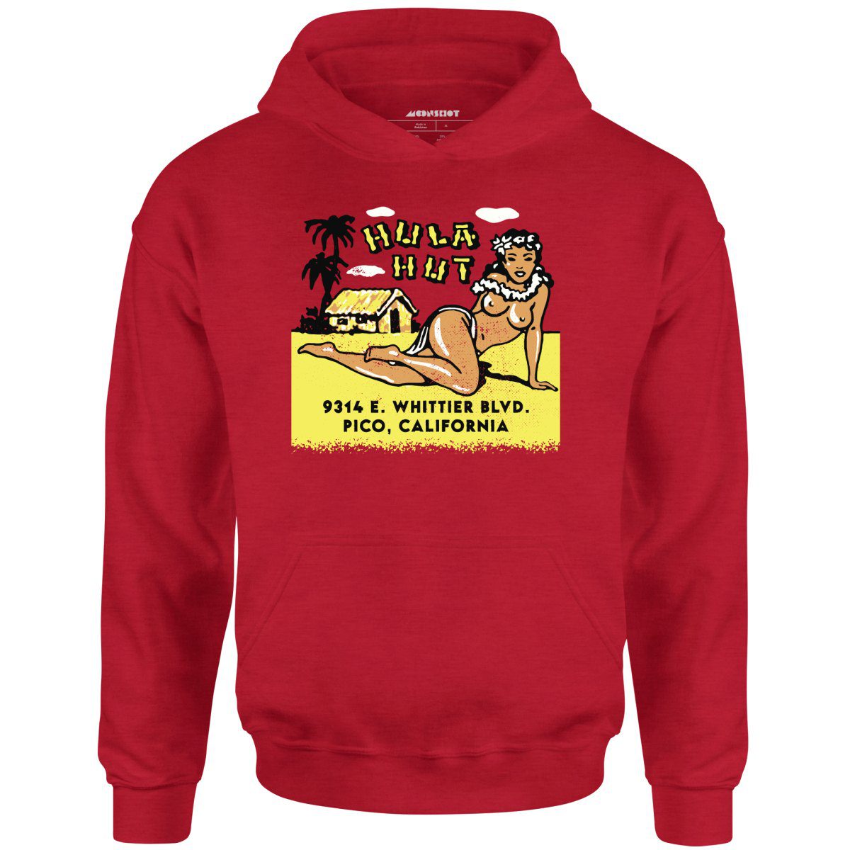 Hula Hut – Pico Rivera, Ca – Vintage Tiki Bar – Unisex Hoodie