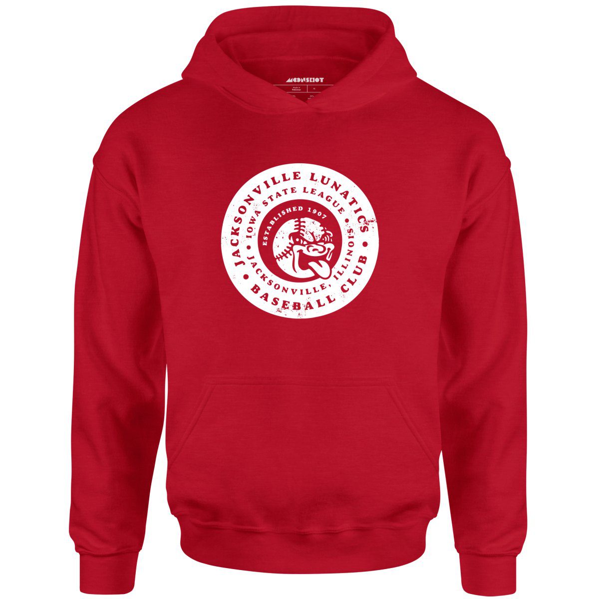 Jacksonville Lunatics – Illinois – Vintage Defunct Baseball Teams – Unisex Hoodie