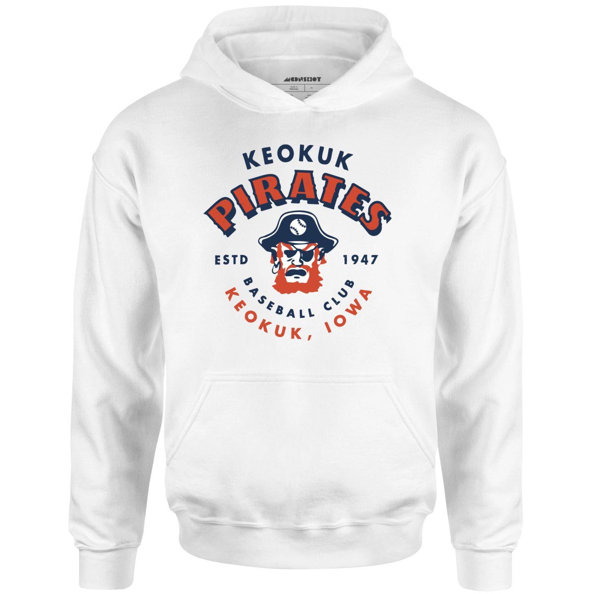 Keokuk Pirates – Iowa – Vintage Defunct Baseball Teams – Unisex Hoodie