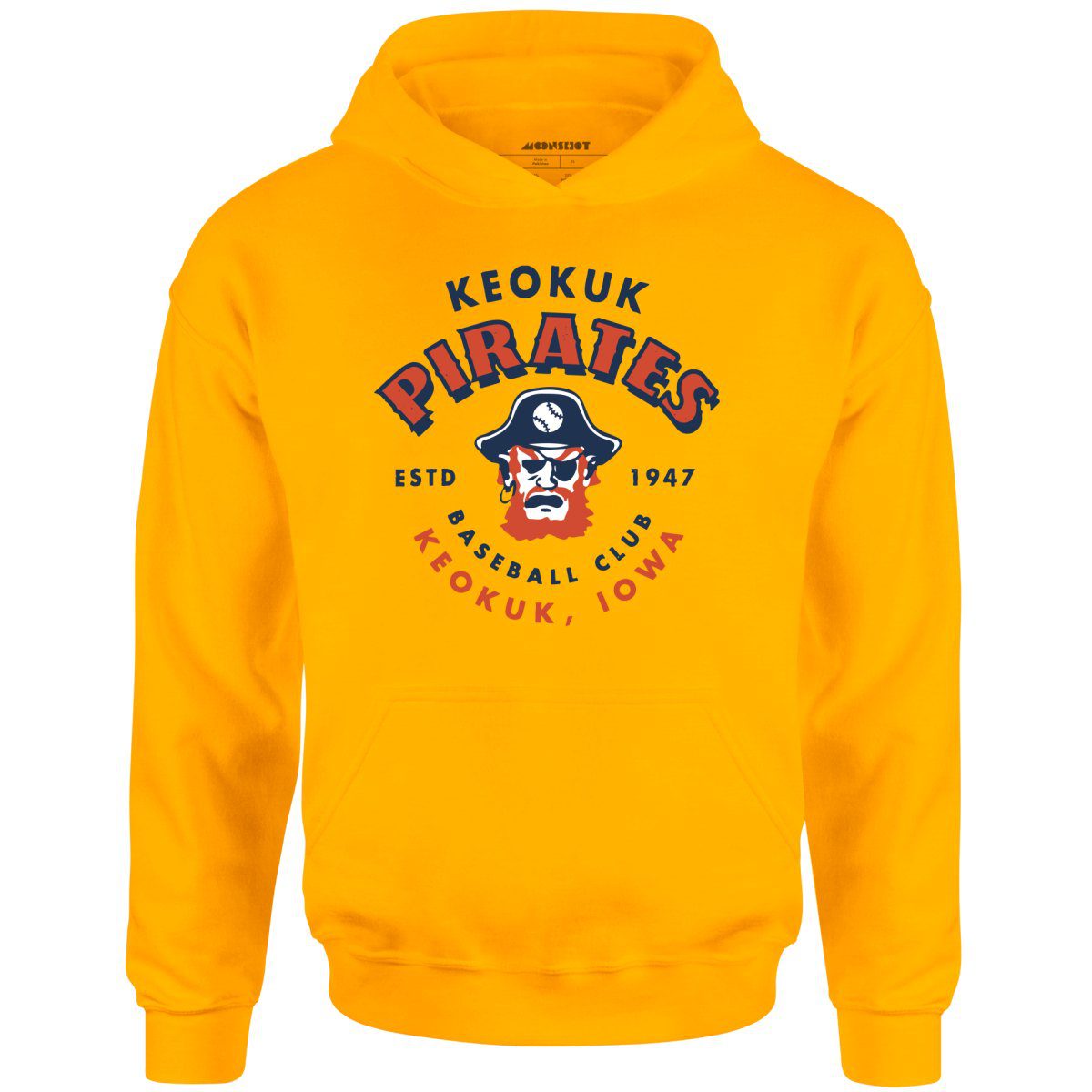 Keokuk Pirates – Iowa – Vintage Defunct Baseball Teams – Unisex Hoodie