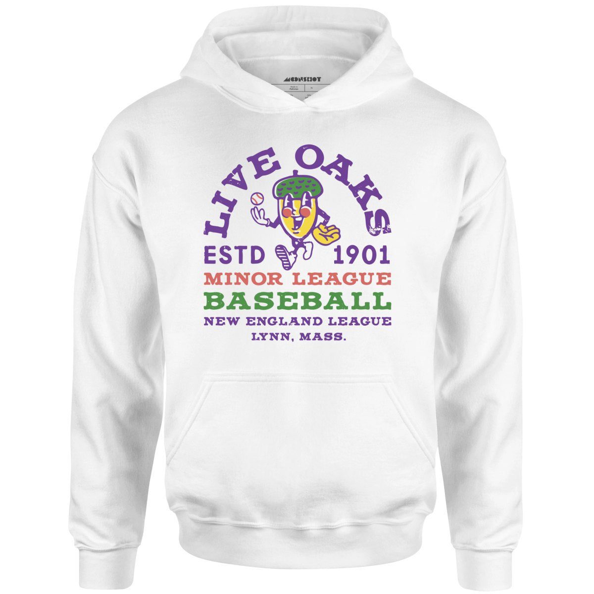 Lynn Live Oaks – Massachusetts – Vintage Defunct Baseball Teams – Unisex Hoodie