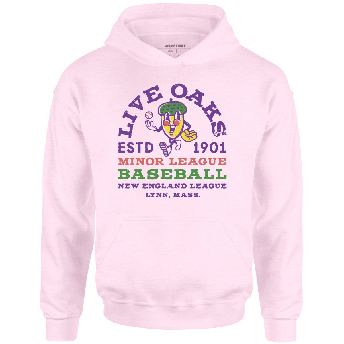 Lynn Live Oaks – Massachusetts – Vintage Defunct Baseball Teams – Unisex Hoodie