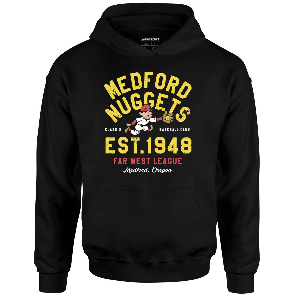 Medford Nuggets – Oregon – Vintage Defunct Baseball Teams – Unisex Hoodie