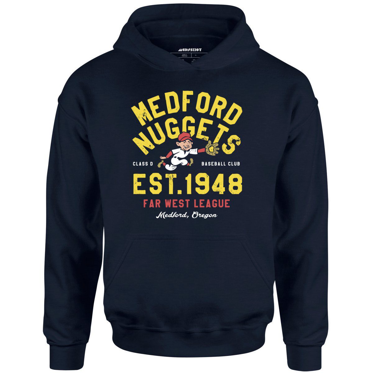 Medford Nuggets – Oregon – Vintage Defunct Baseball Teams – Unisex Hoodie