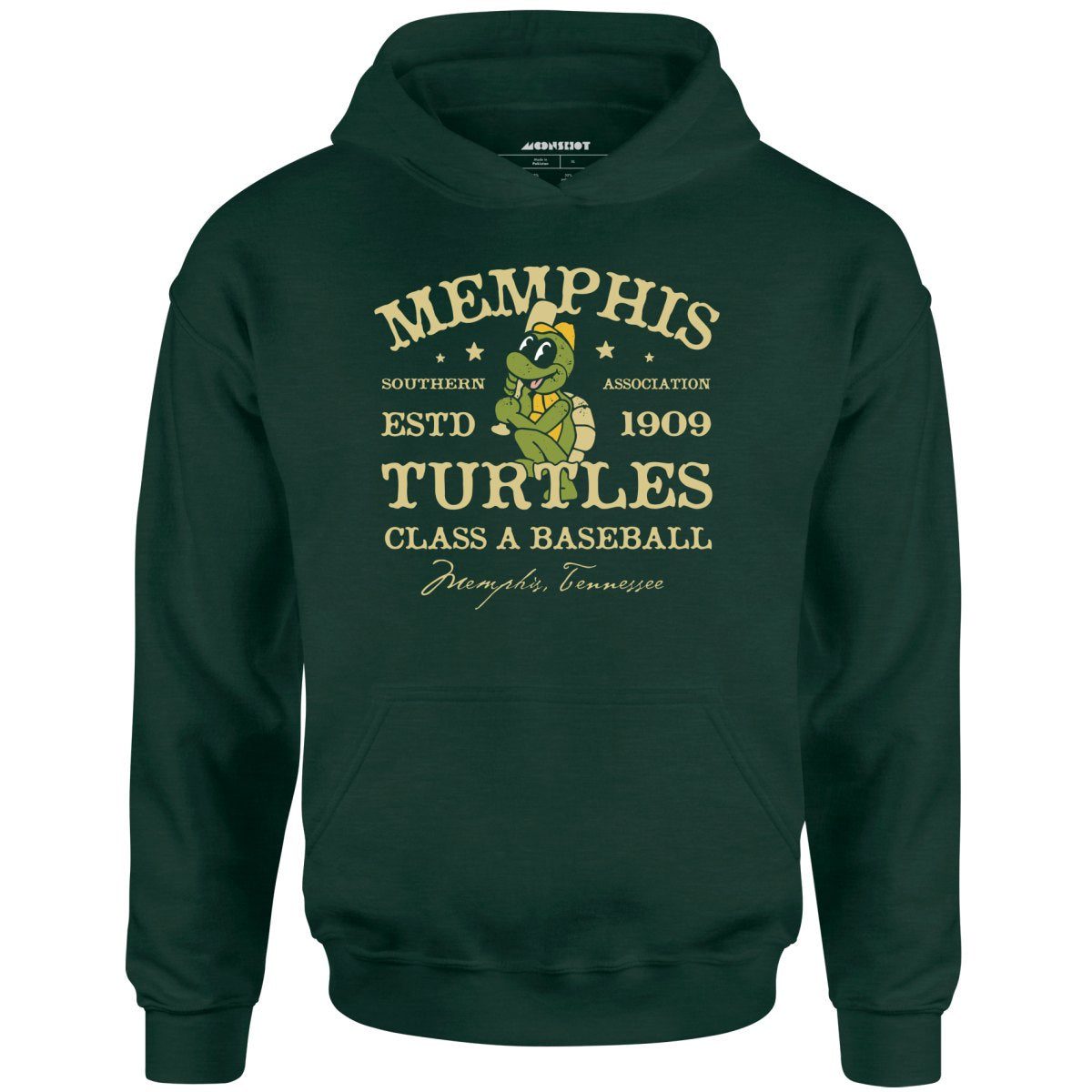 Memphis Turtles – Tennessee – Vintage Defunct Baseball Teams – Unisex Hoodie