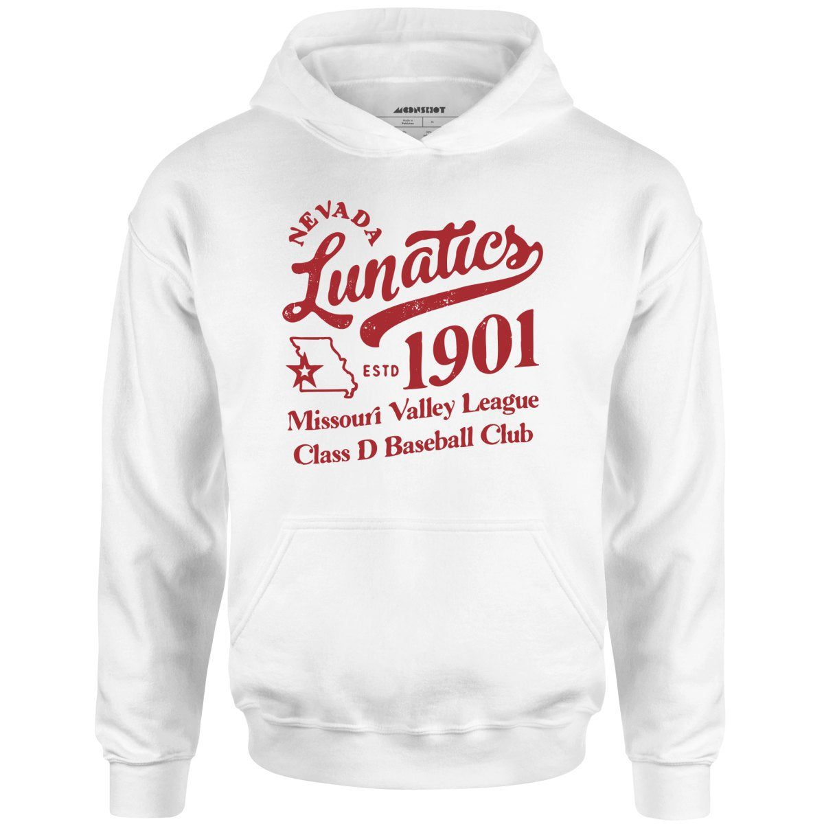 Nevada Lunatics – Missouri – Vintage Defunct Baseball Teams – Unisex Hoodie