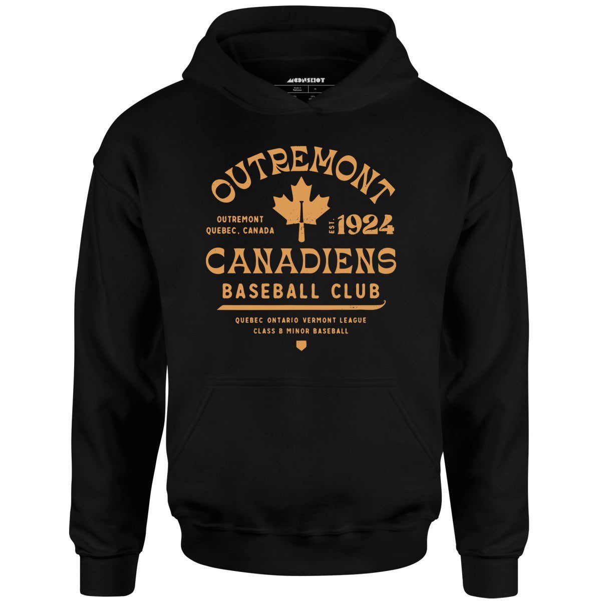 Outremont Canadiens – Canada – Vintage Defunct Baseball Teams – Unisex Hoodie