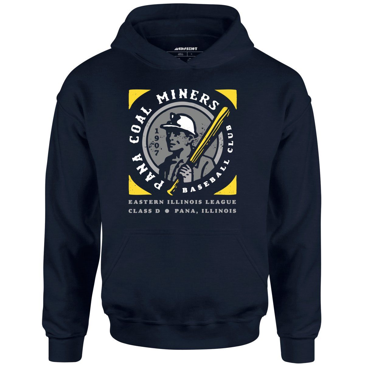 Pana Coal Miners – Illinois – Vintage Defunct Baseball Teams – Unisex Hoodie