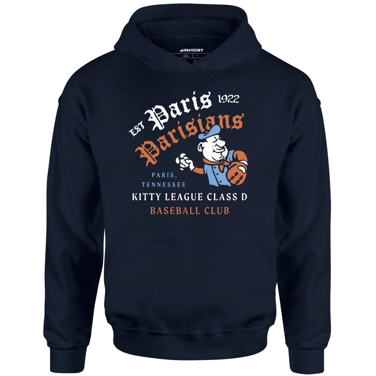 Paris Parisians – Tennessee – Vintage Defunct Baseball Teams – Unisex Hoodie