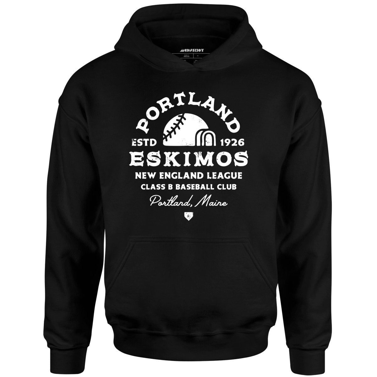 Portland Eskimos – Maine – Vintage Defunct Baseball Teams – Unisex Hoodie