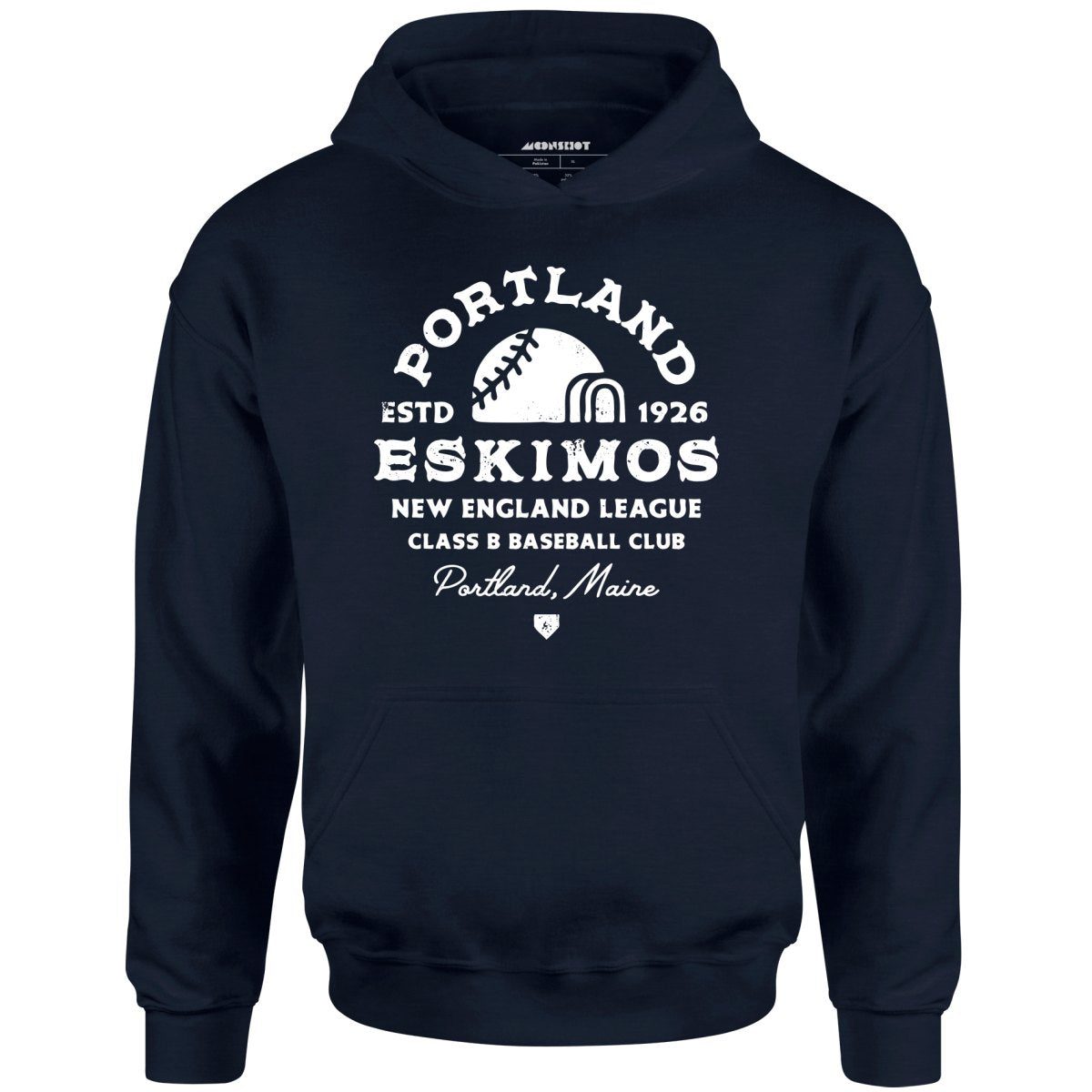 Portland Eskimos – Maine – Vintage Defunct Baseball Teams – Unisex Hoodie